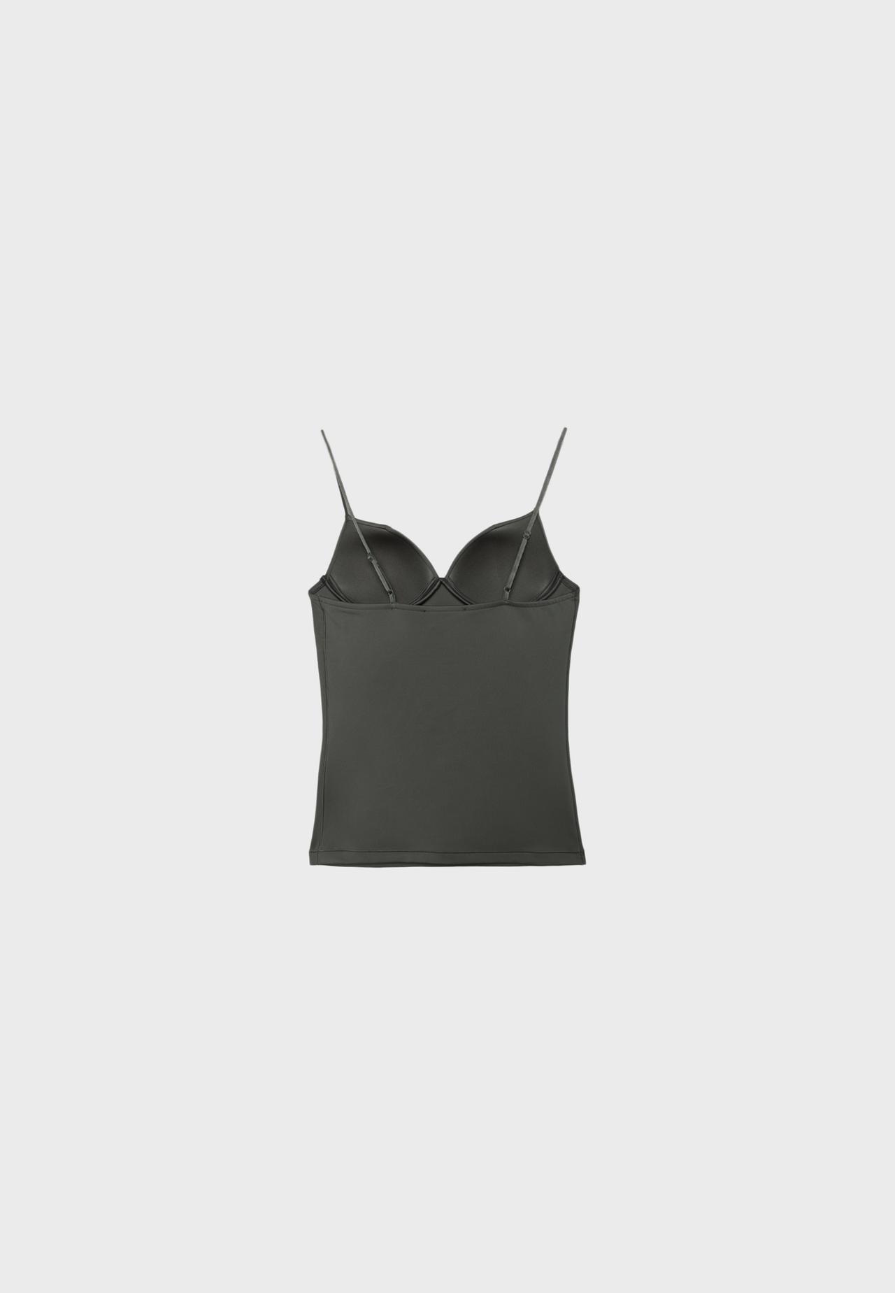 Corsetry-inspired top — Khaki