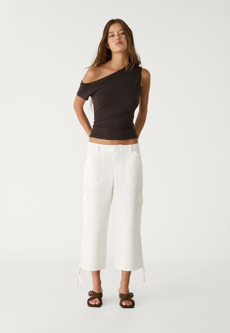 pantalon capri cargo