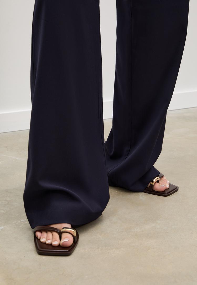 pantalon met wijde pijpen