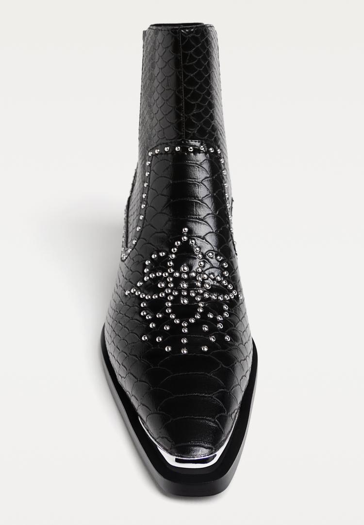 botines cowboy tachas
