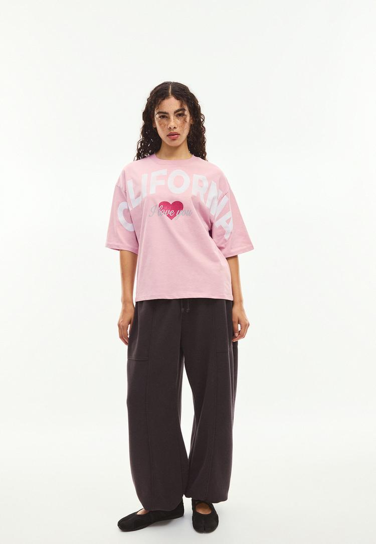 california tshirt met print