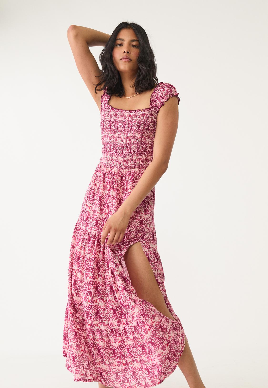 Vestidos Cortos Vestido Camisero Flores Stradivarius Dress