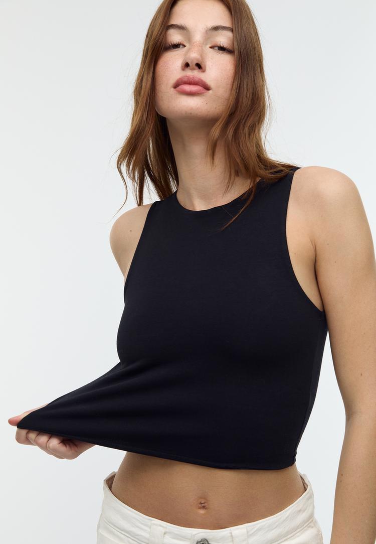 camiseta sin mangas algodon
