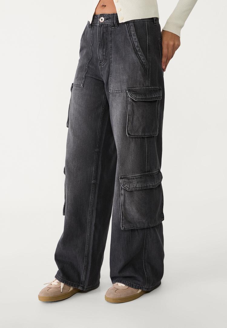 jeans cargo multitasche