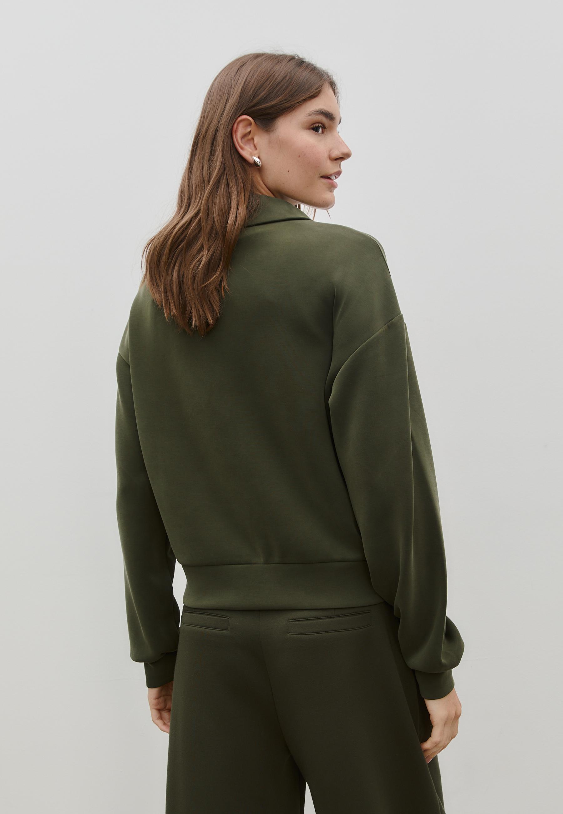 Soft-touch sweatshirt with side zip — 0-526