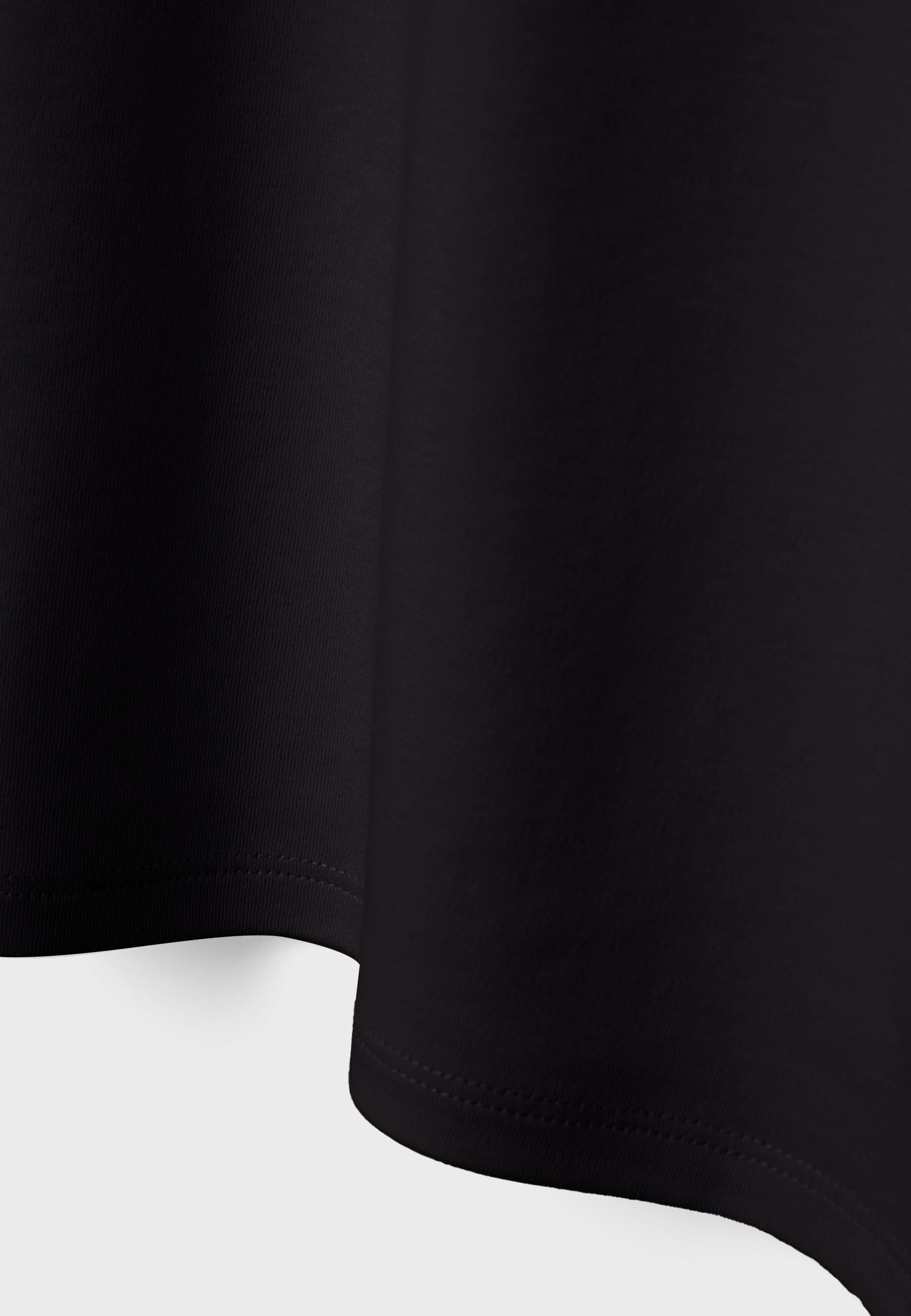 B06 Basic dropped-shoulder T-shirt — Black