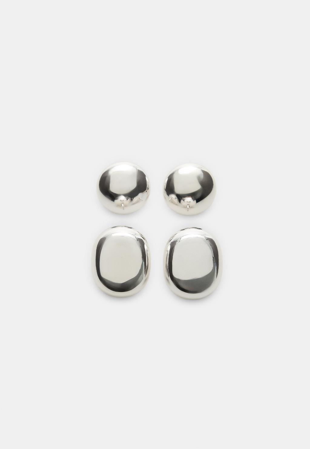 Set di 2 orecchini volume
