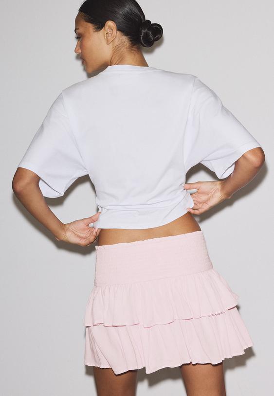 mini falda pantalon volantes l07397560