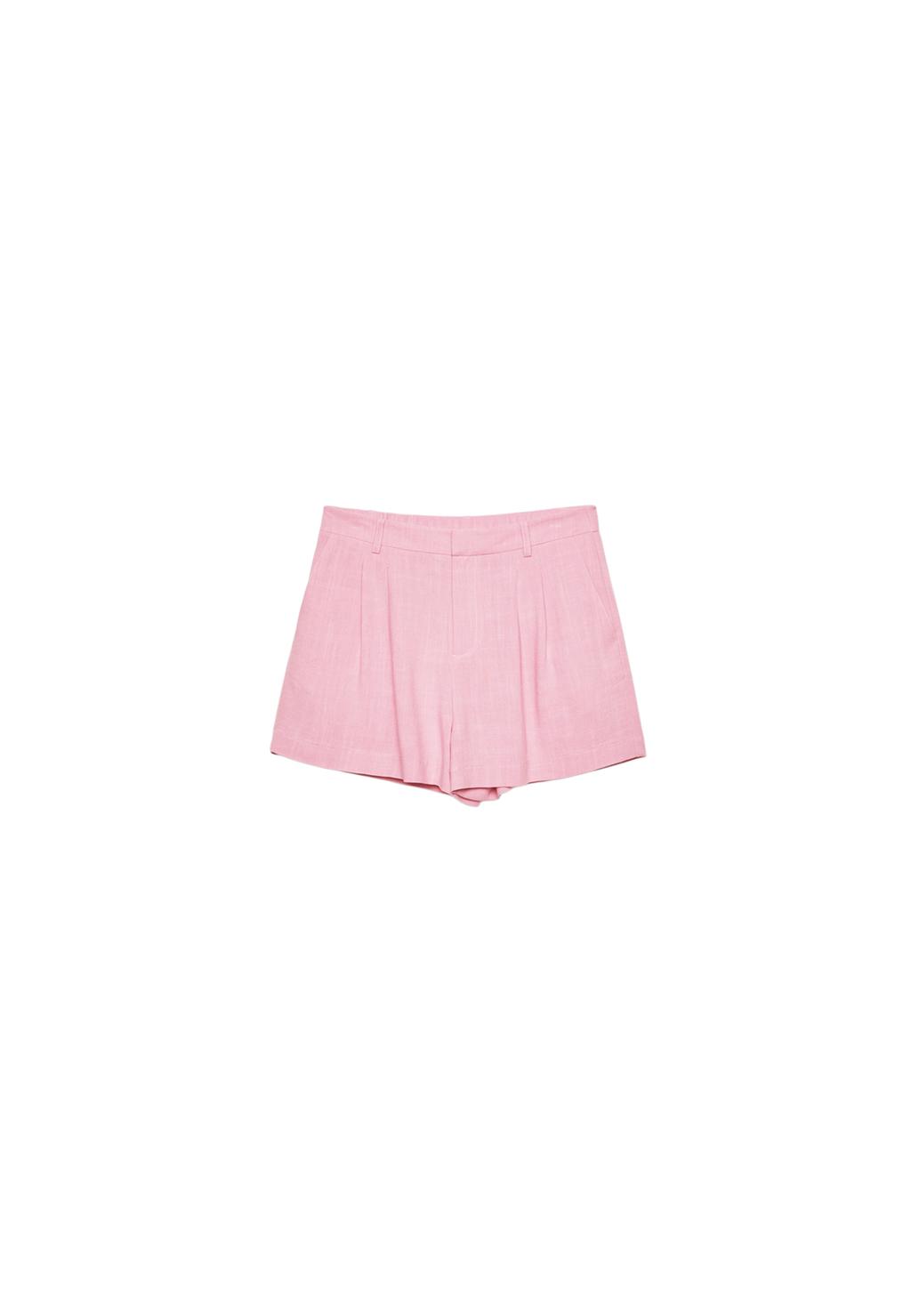 Flowing linen blend shorts