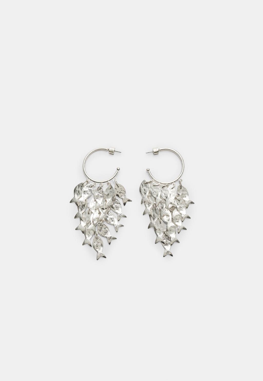 Fish cascade earrings