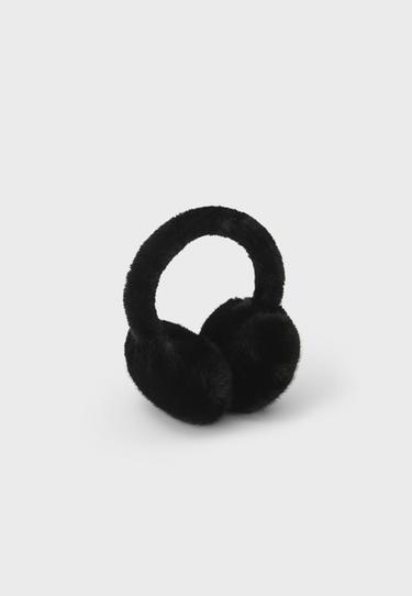 Faux fur earmuffs — Black 3
