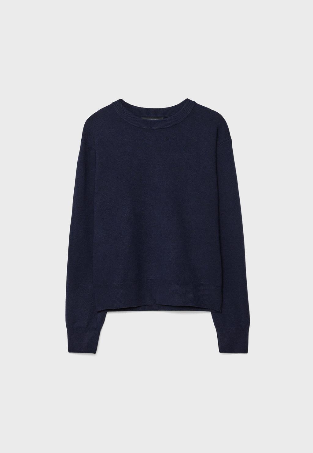 Soft-touch basic knit sweater