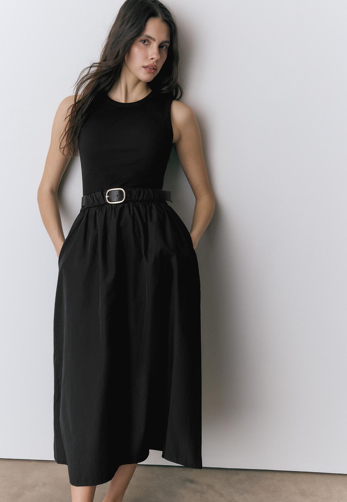 black full length bodycon dress Essential Square Neck Straight Sleeveless Midi Dress Black – Lady Biba US