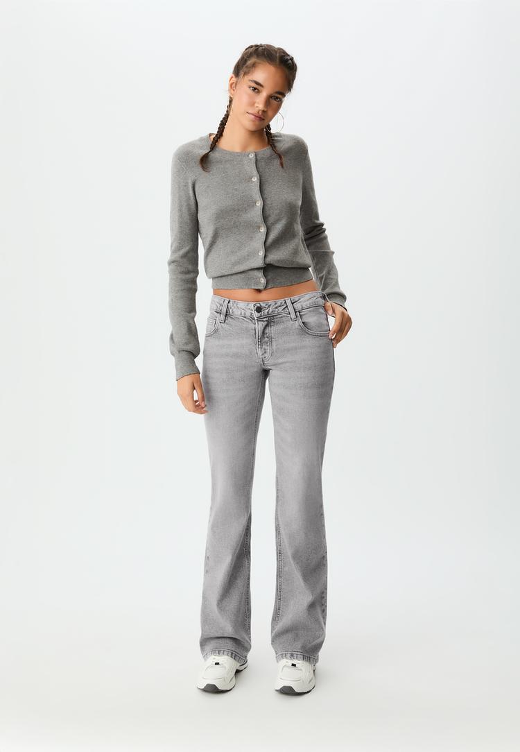 jeans bootcut fit low waist