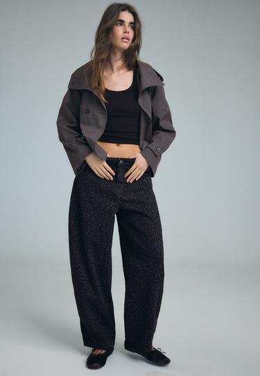 D80 barrel fit jeans — BLACK DENIM WASH 2