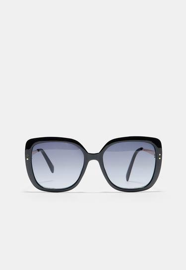 Large square sunglasses — Black 1