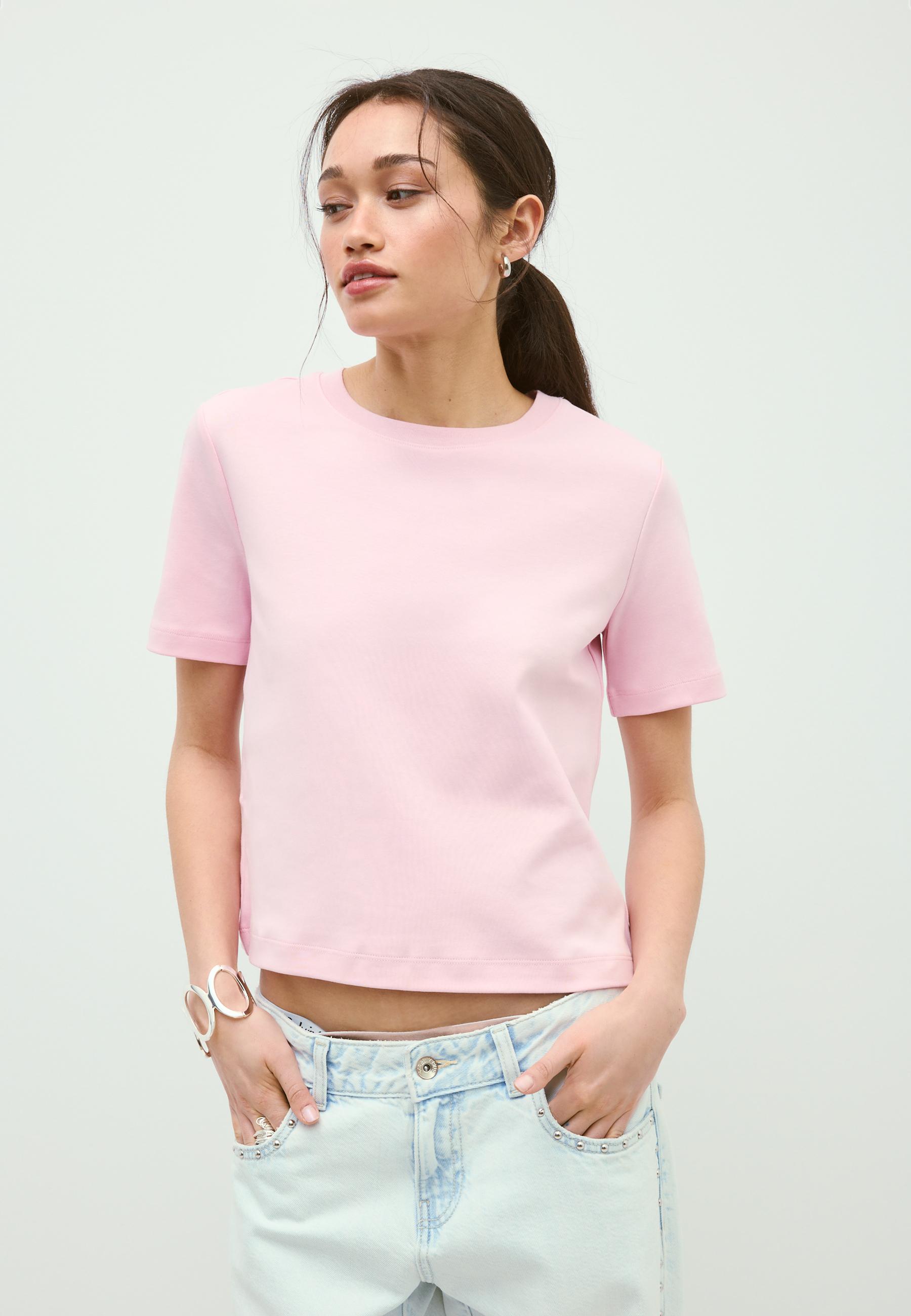 Basic regular fit kalın tişört - Görsel 2