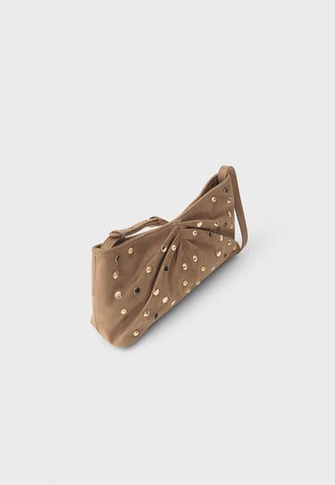 Studded shoulder bag — Pale camel 3