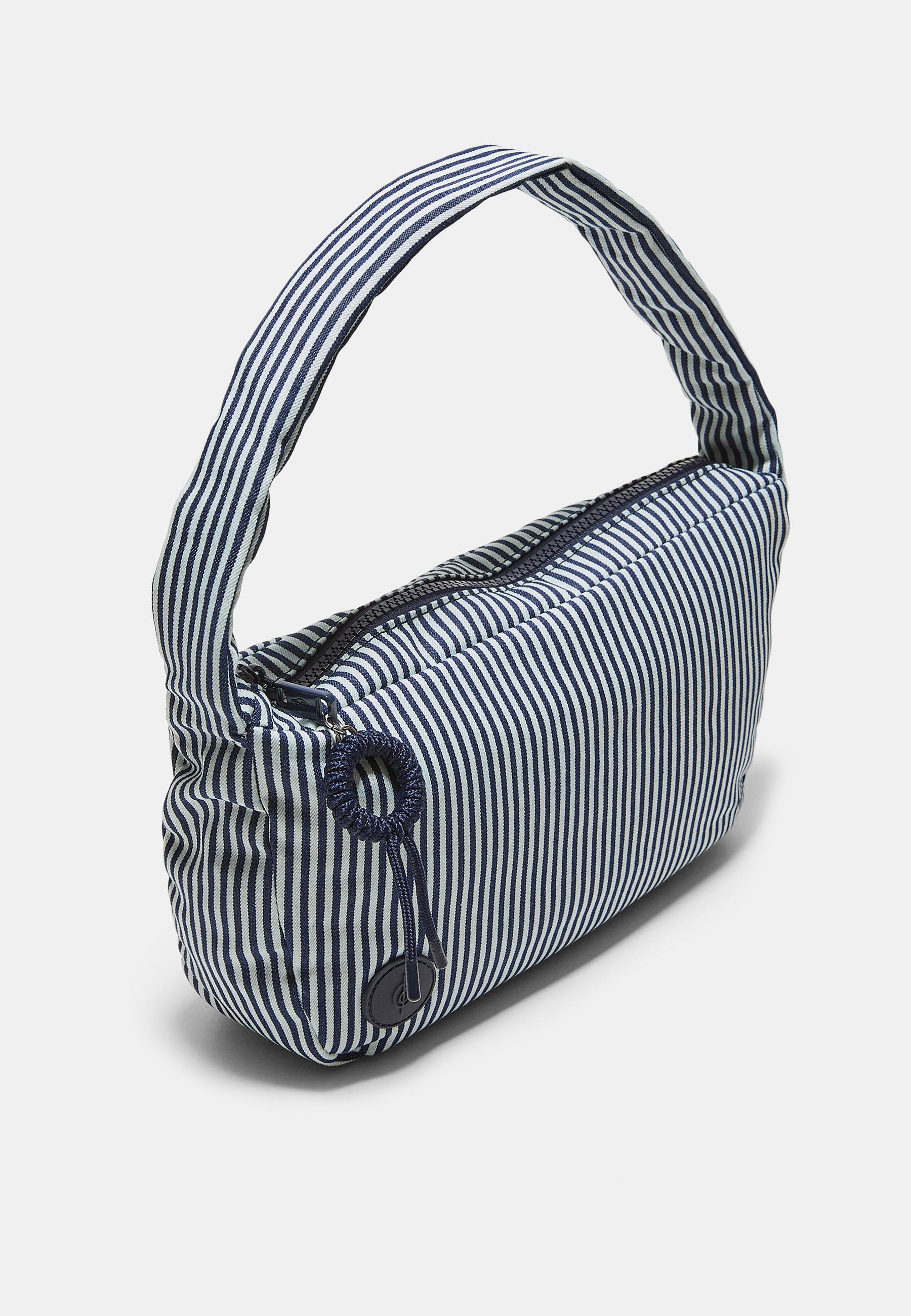 Fabric shoulder bag — Blue