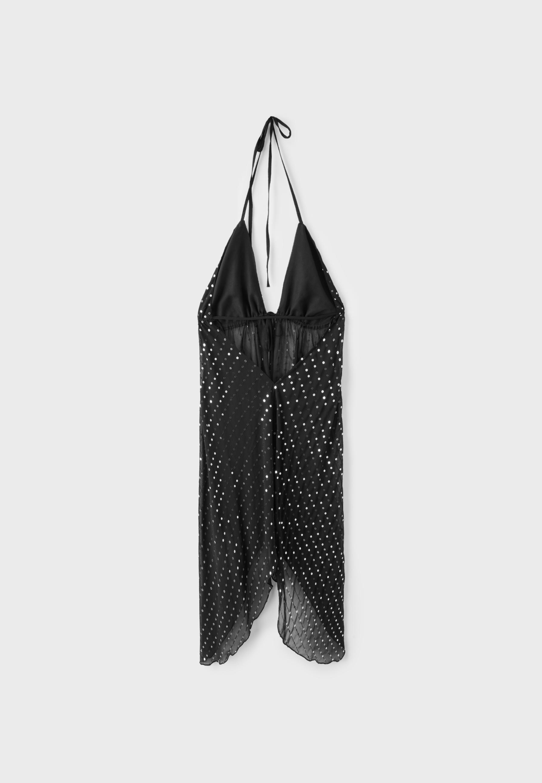 Sequin flowing top — Black