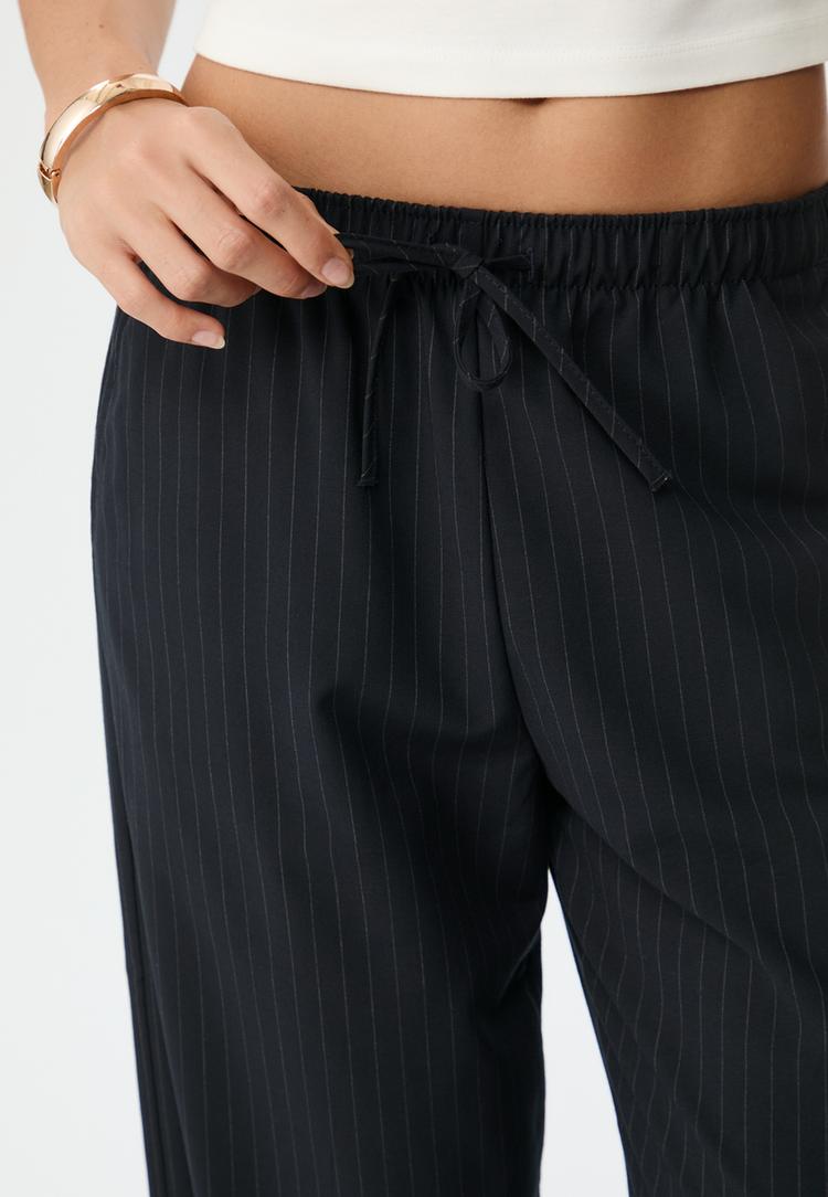 pantaloni lunghi morbidi a righe