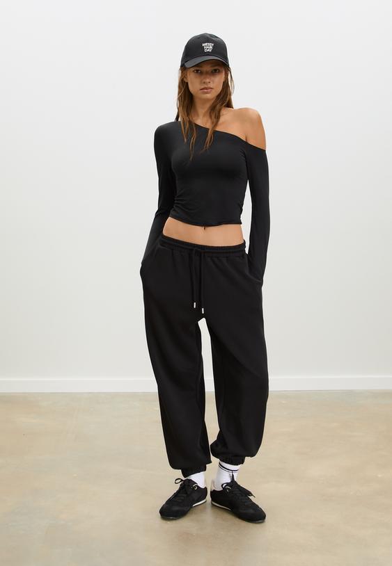 asymmetric polyamide t shirt