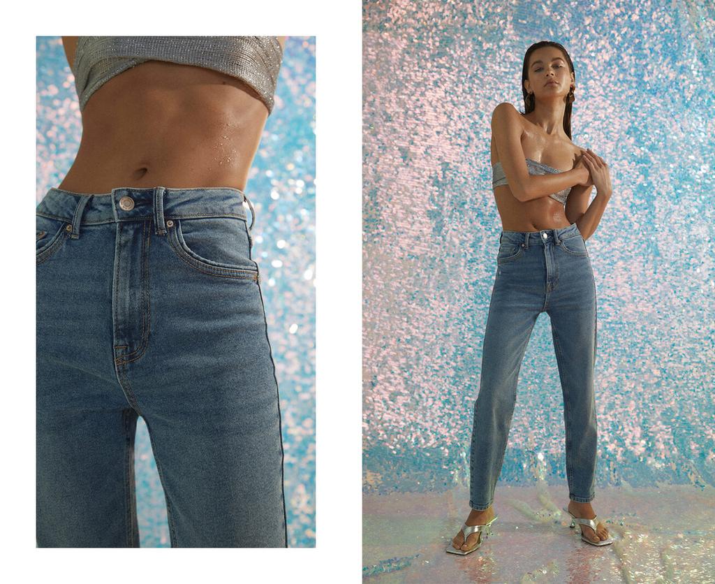 1465 Mom Fit Dar Kesim Jean