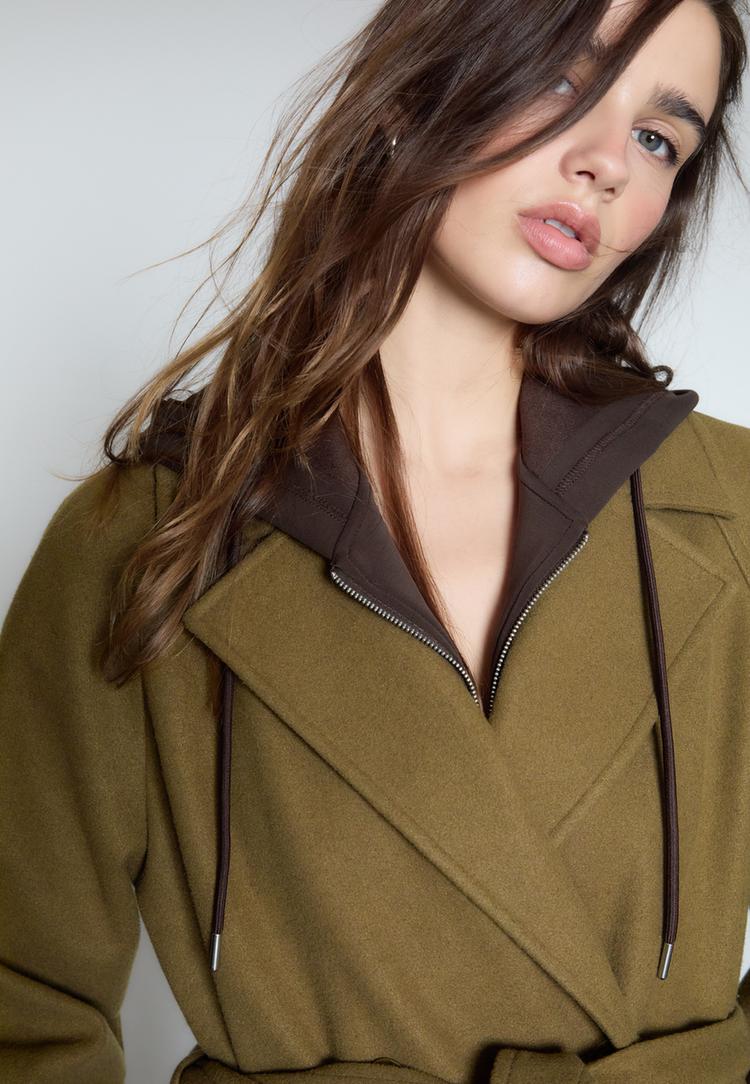 trench coat doux au toucher
