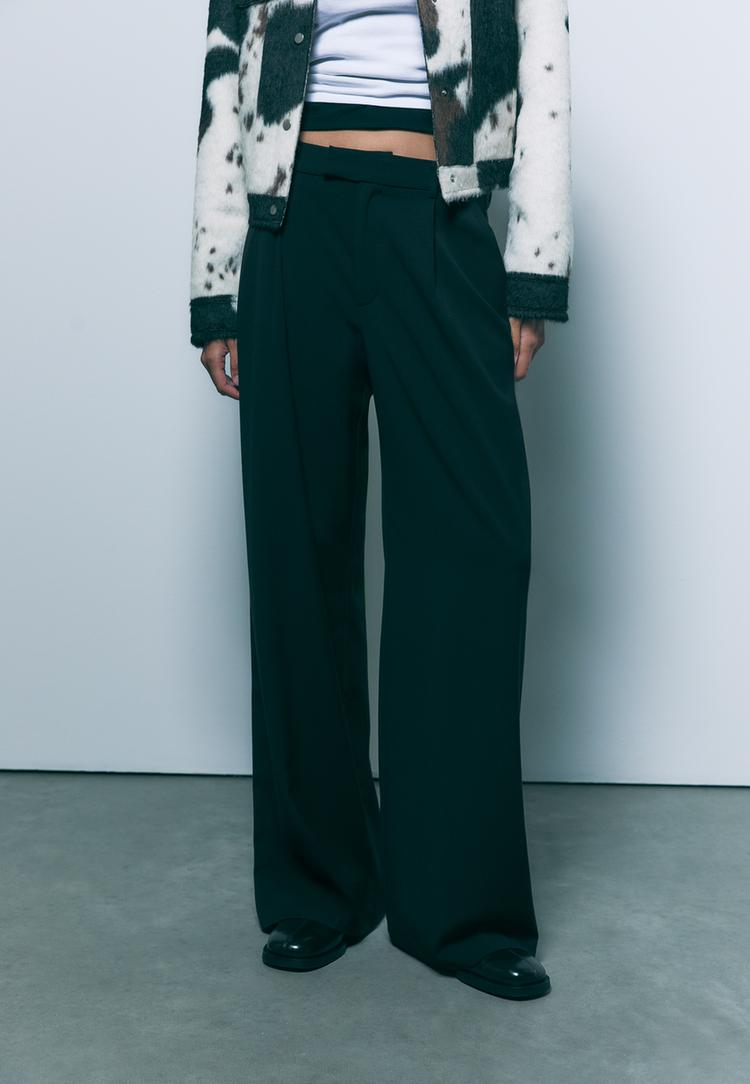 pantalon vestir wide leg