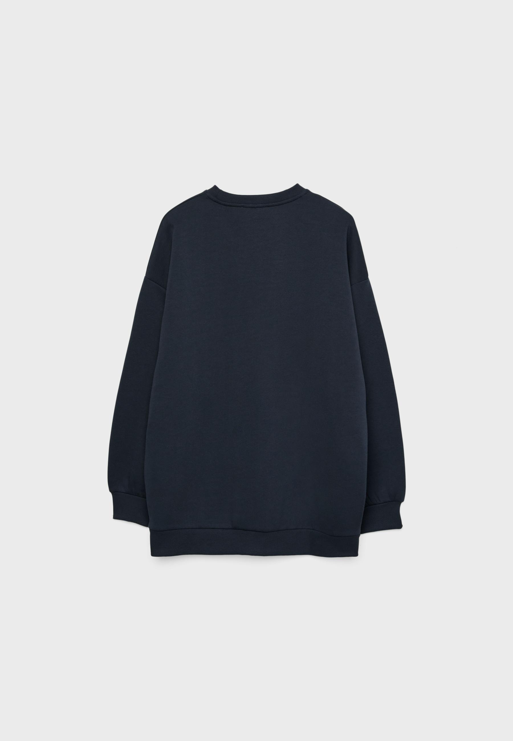 Embroidered bear sweatshirt - Women's fashion | Stradivarius