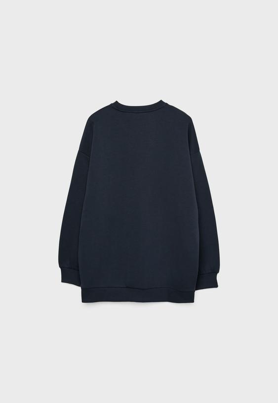Ayı işlemeli sweatshirt_7
