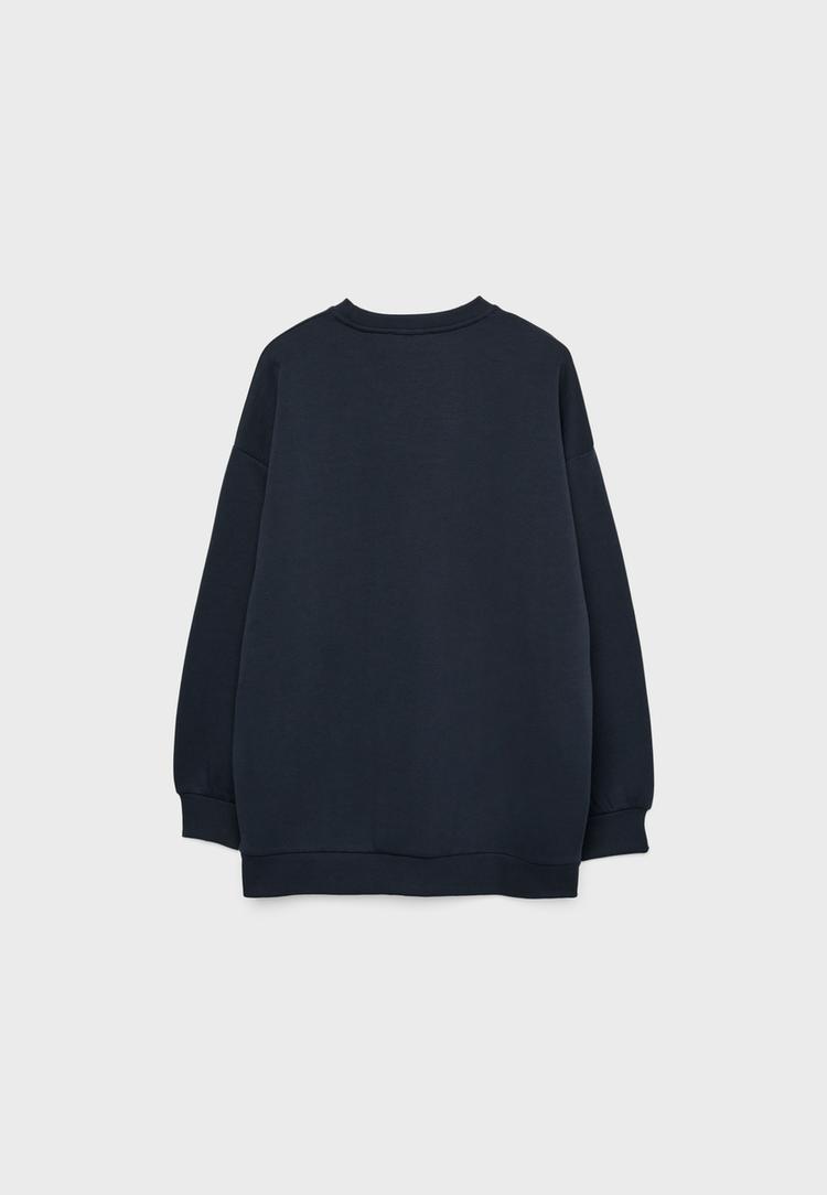 Ayı işlemeli sweatshirt_7