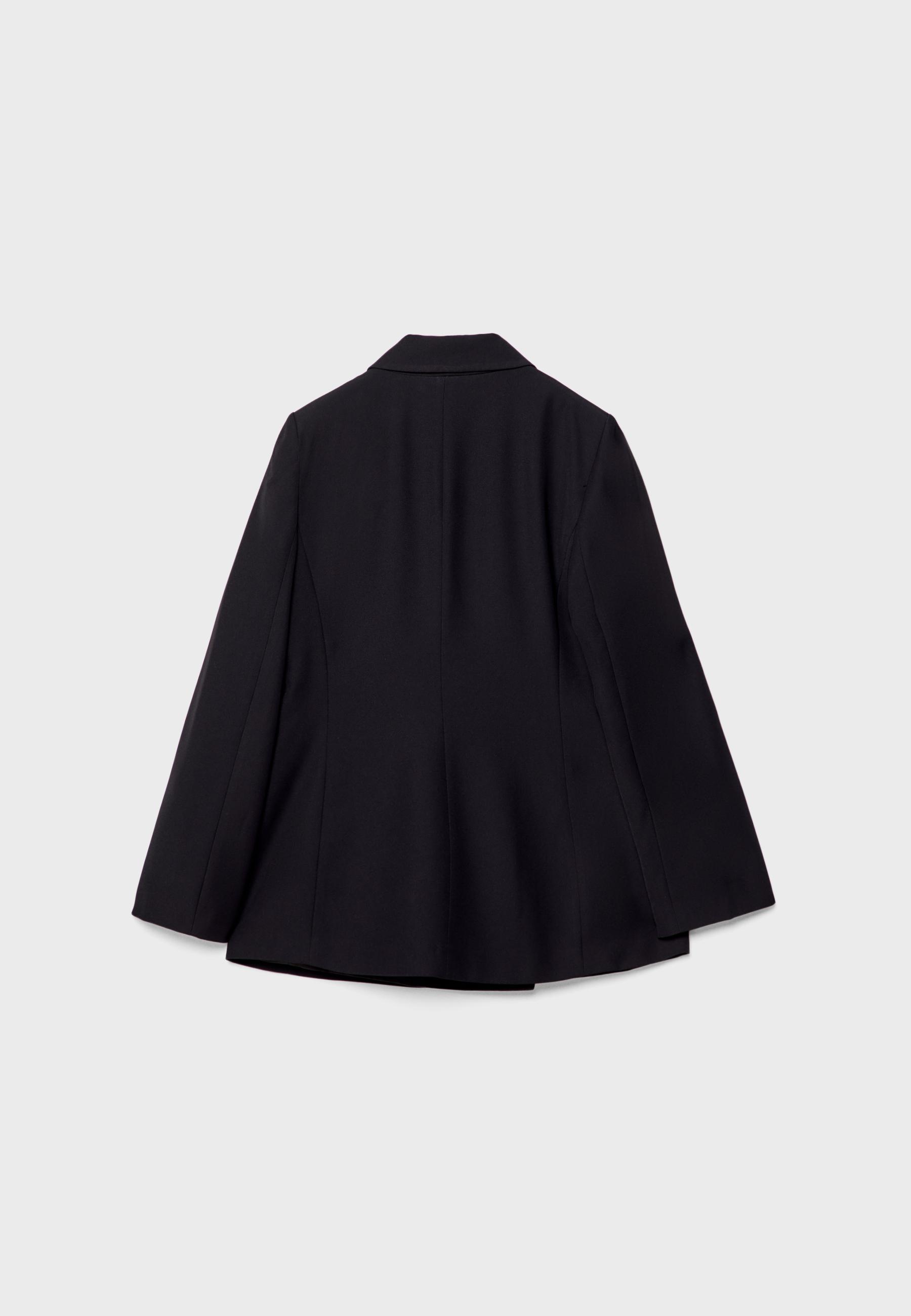 Slim fit double-breasted blazer — Black