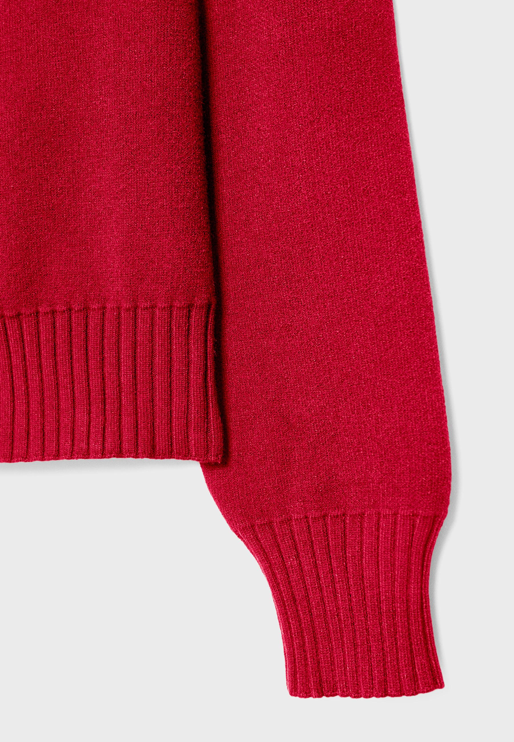 Exposed shoulder knit sweater - Women's fashion