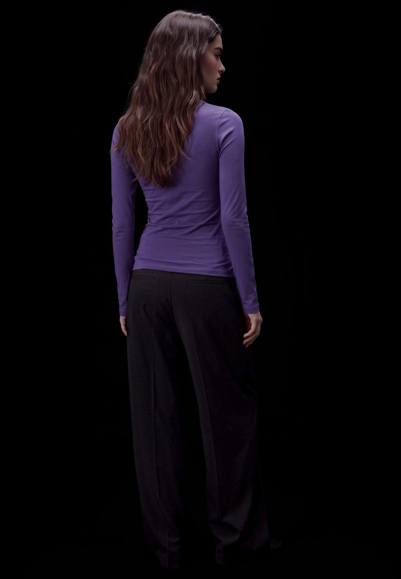 Supima® cotton long sleeve T-shirt — Lilac