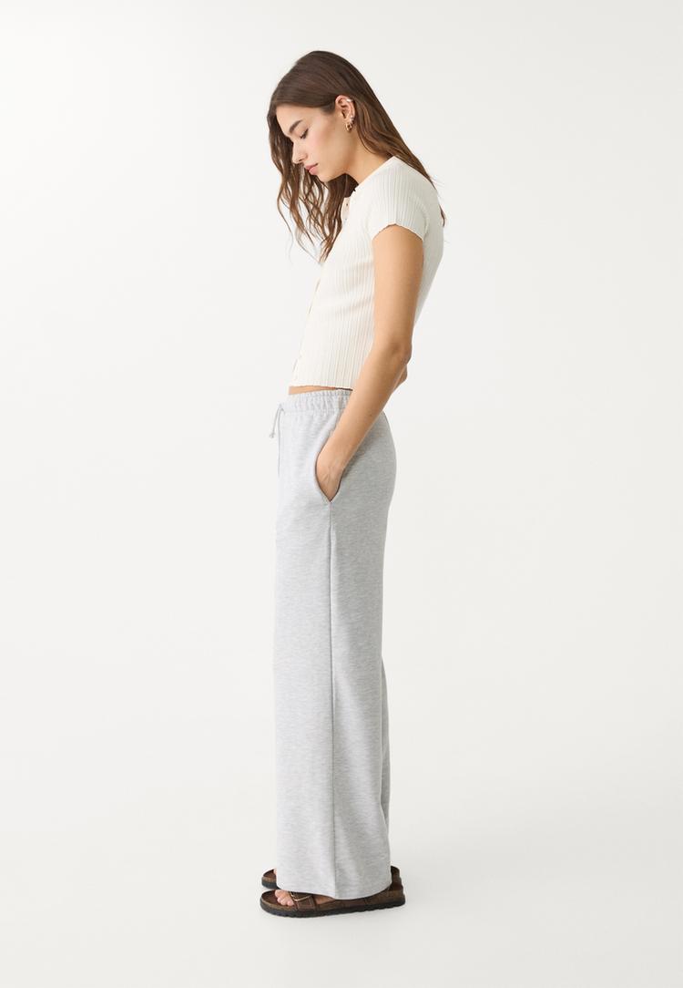 pantalon jogger wide leg