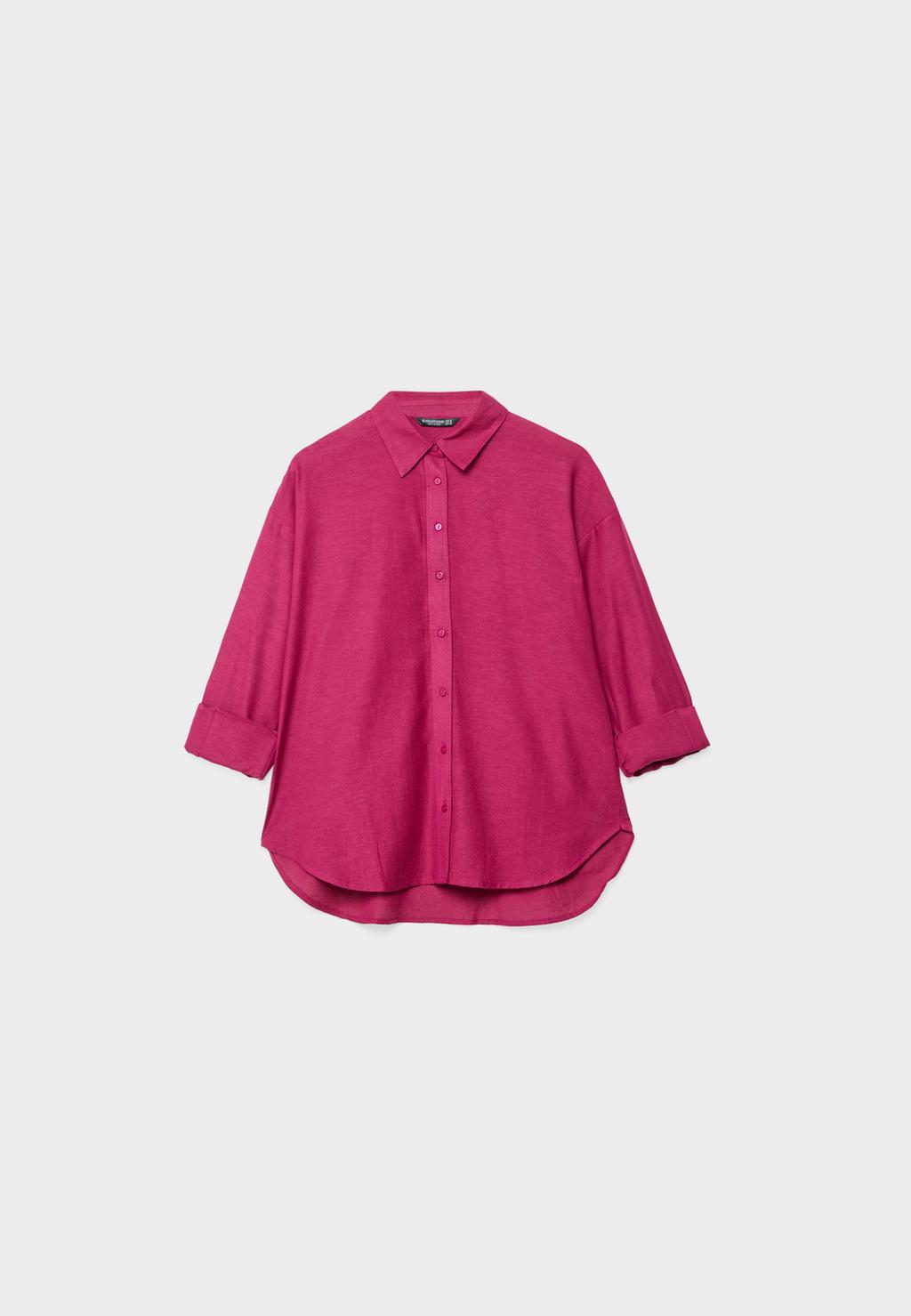 Linen blend shirt