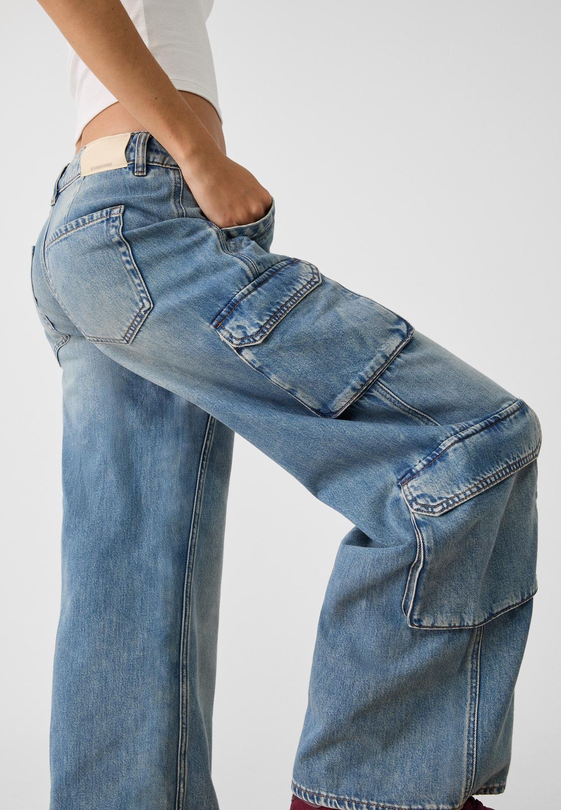 Pdmx Pantalon Cargo Mezclilla Hombre Mezclilla Pantalones Cargo