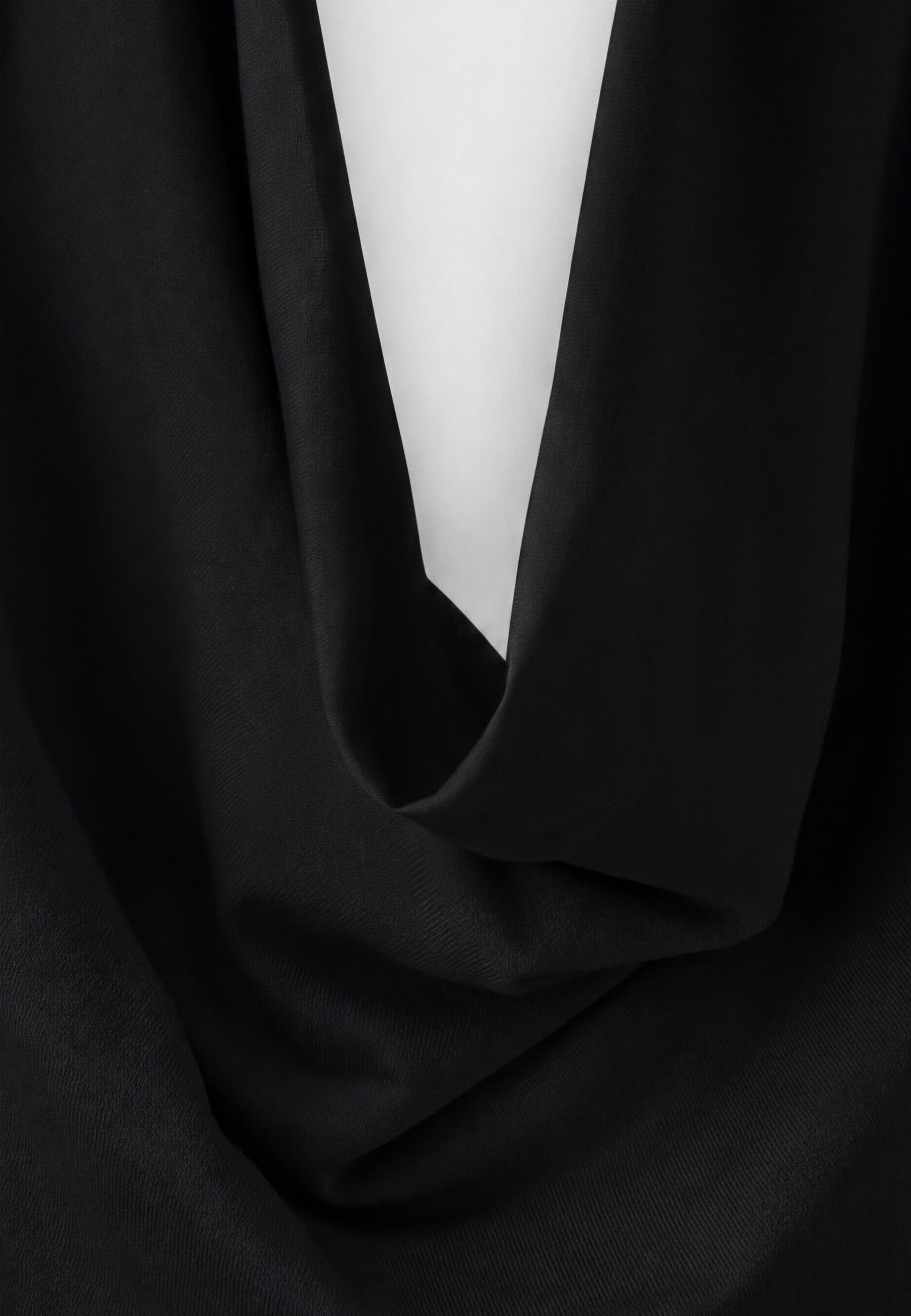 Draped halter top — Black
