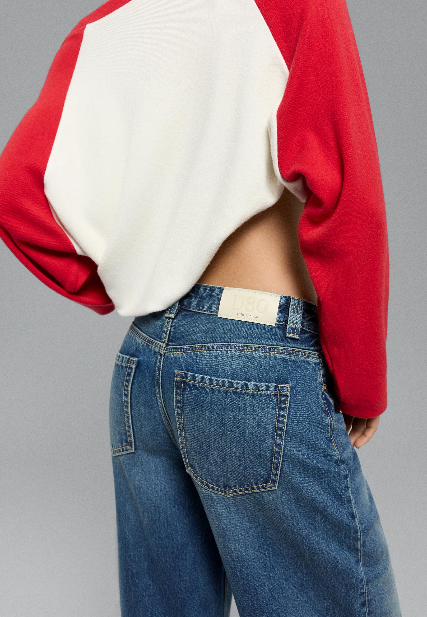 Stradivarius D80 barrel fit jean görsel 7