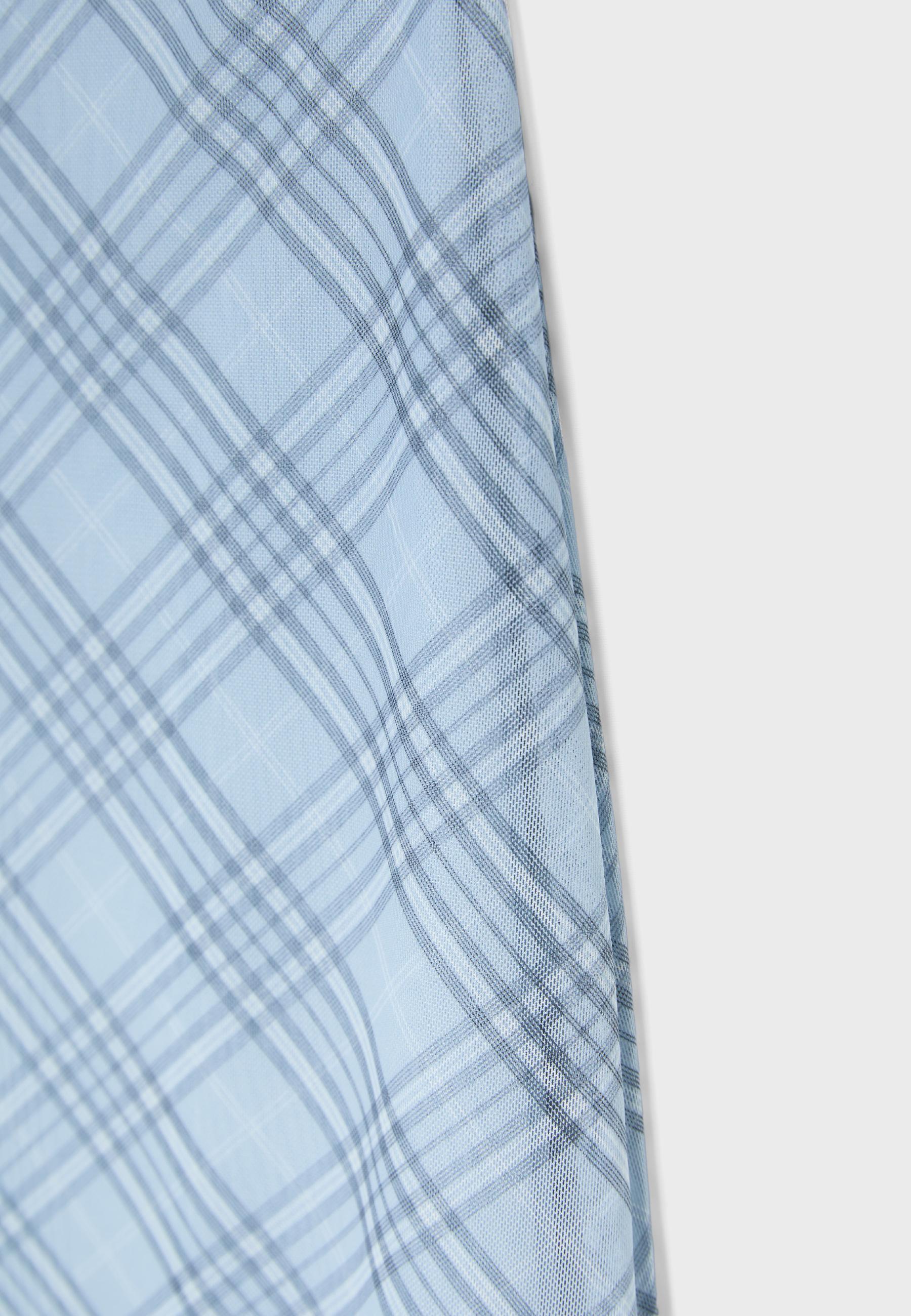 Polka dot tulle midi skirt — Sky blue