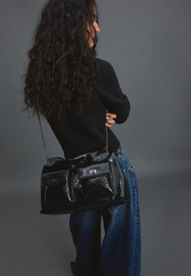 Maxi pocket shoulder bag — Black 4