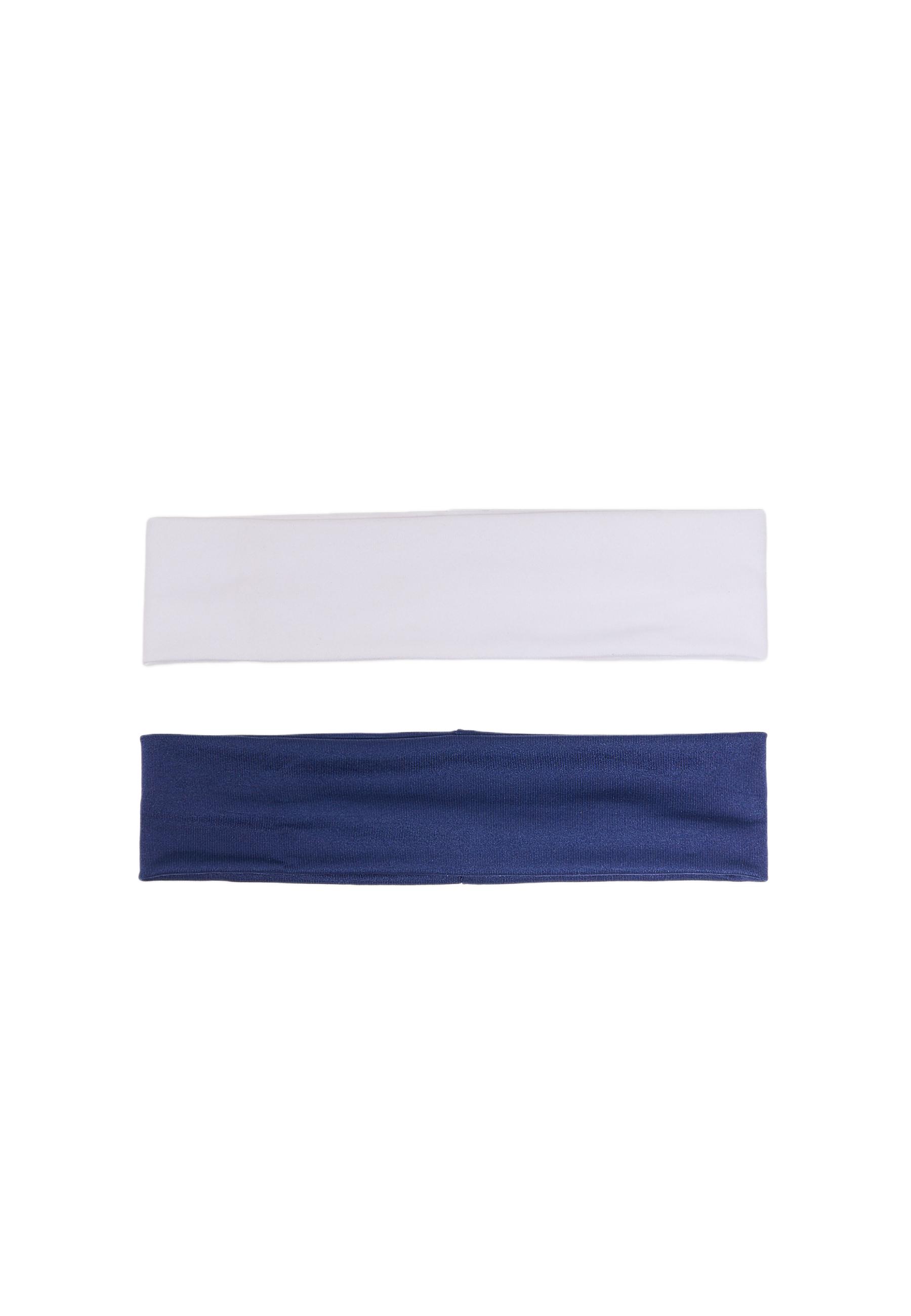 Set of 2 elasticated fur hair bands — Royal blue