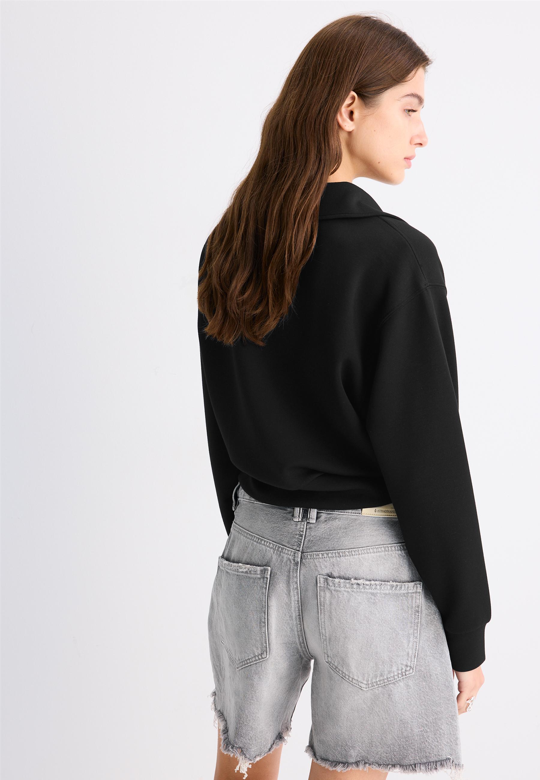 Soft-touch sweatshirt — Black