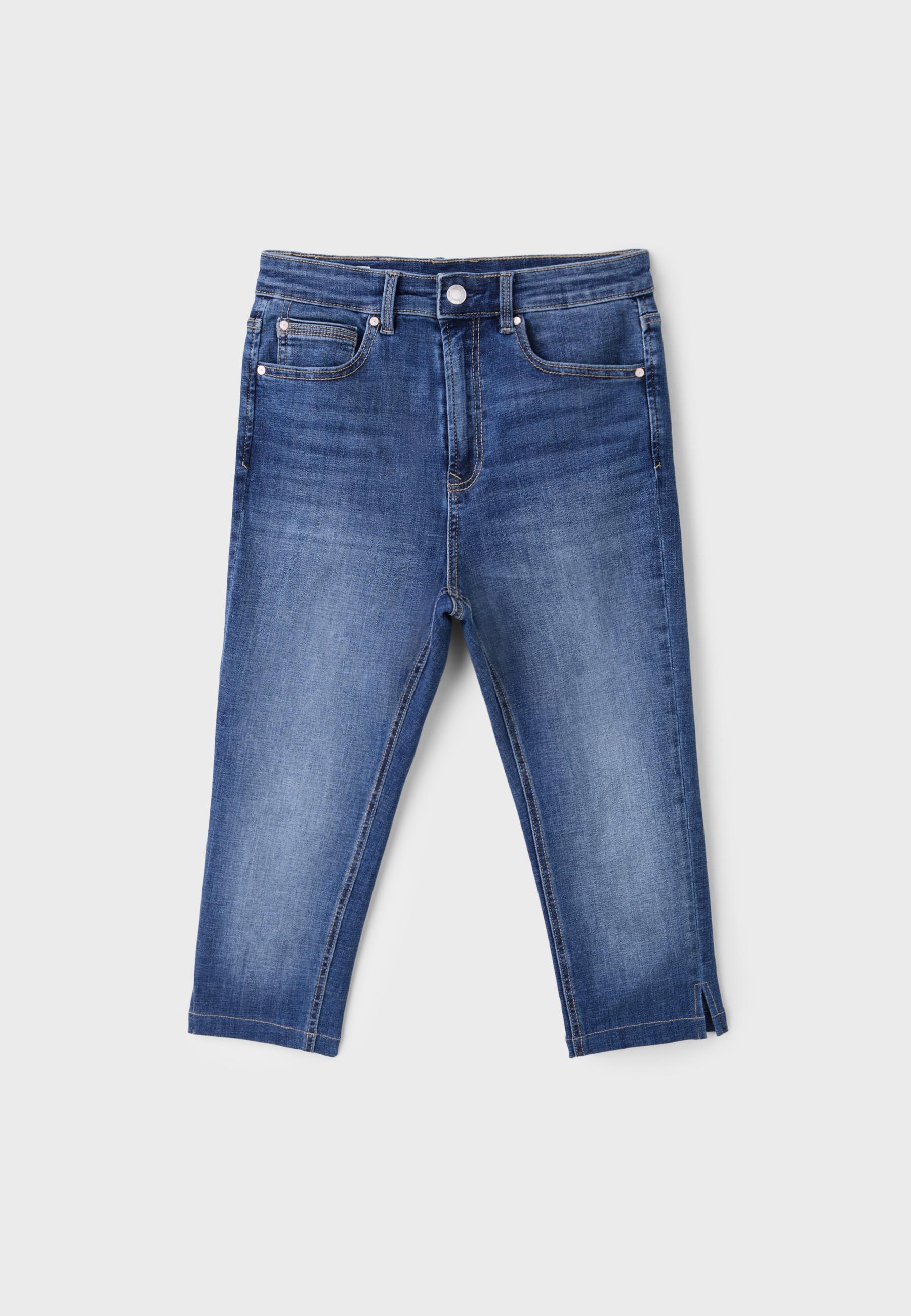 Capri jeans — MEDIUM BLUE DENIM