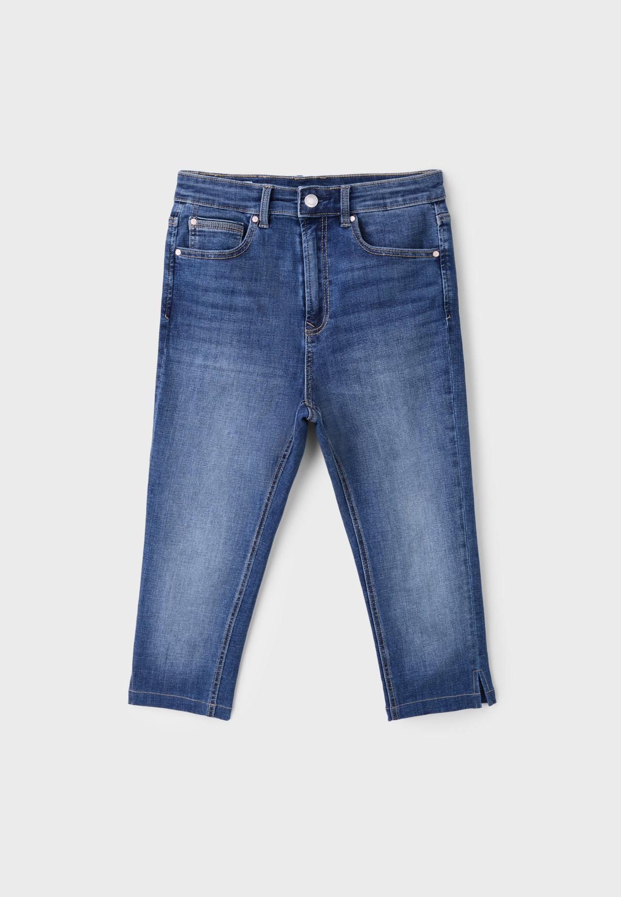Capris jeans — MEDIUM BLUE DENIM