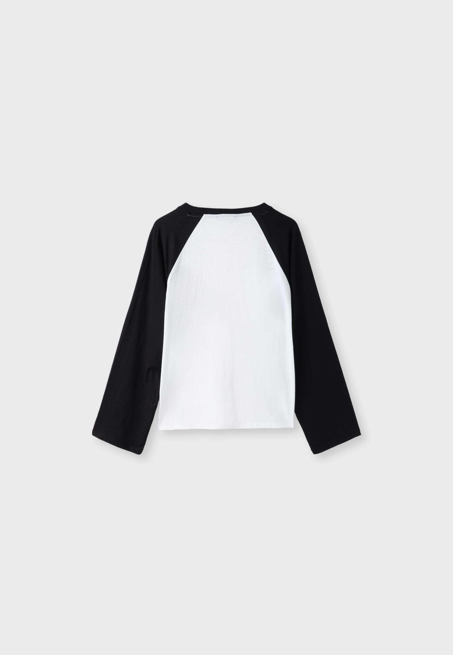Oversize baseball T-shirt — Black