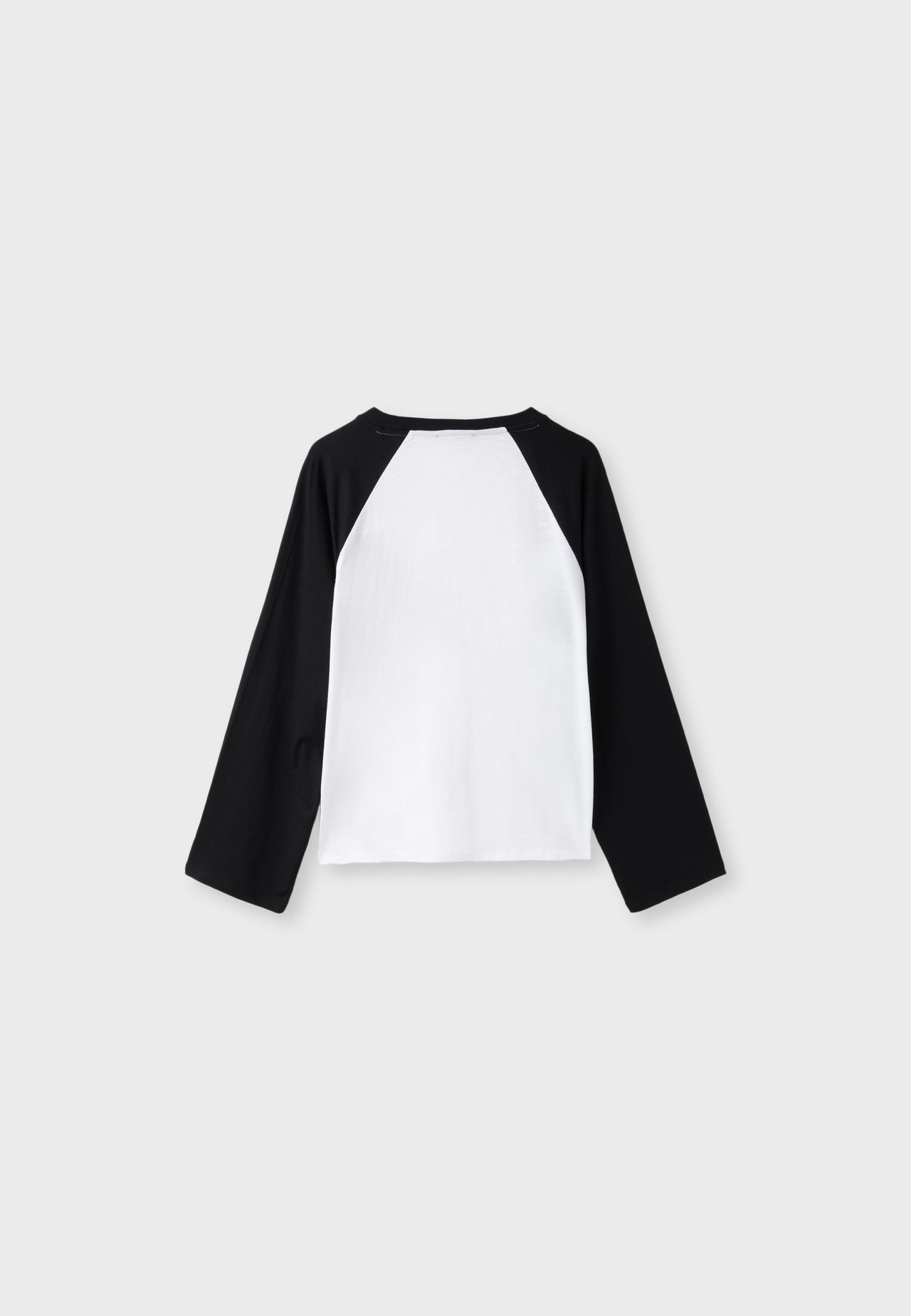 Oversize baseball T-shirt — Black