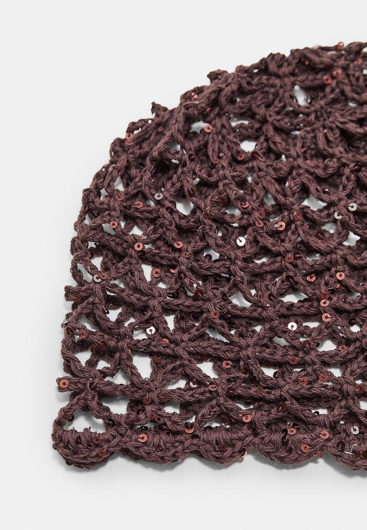 gorro casquete lentejuelas