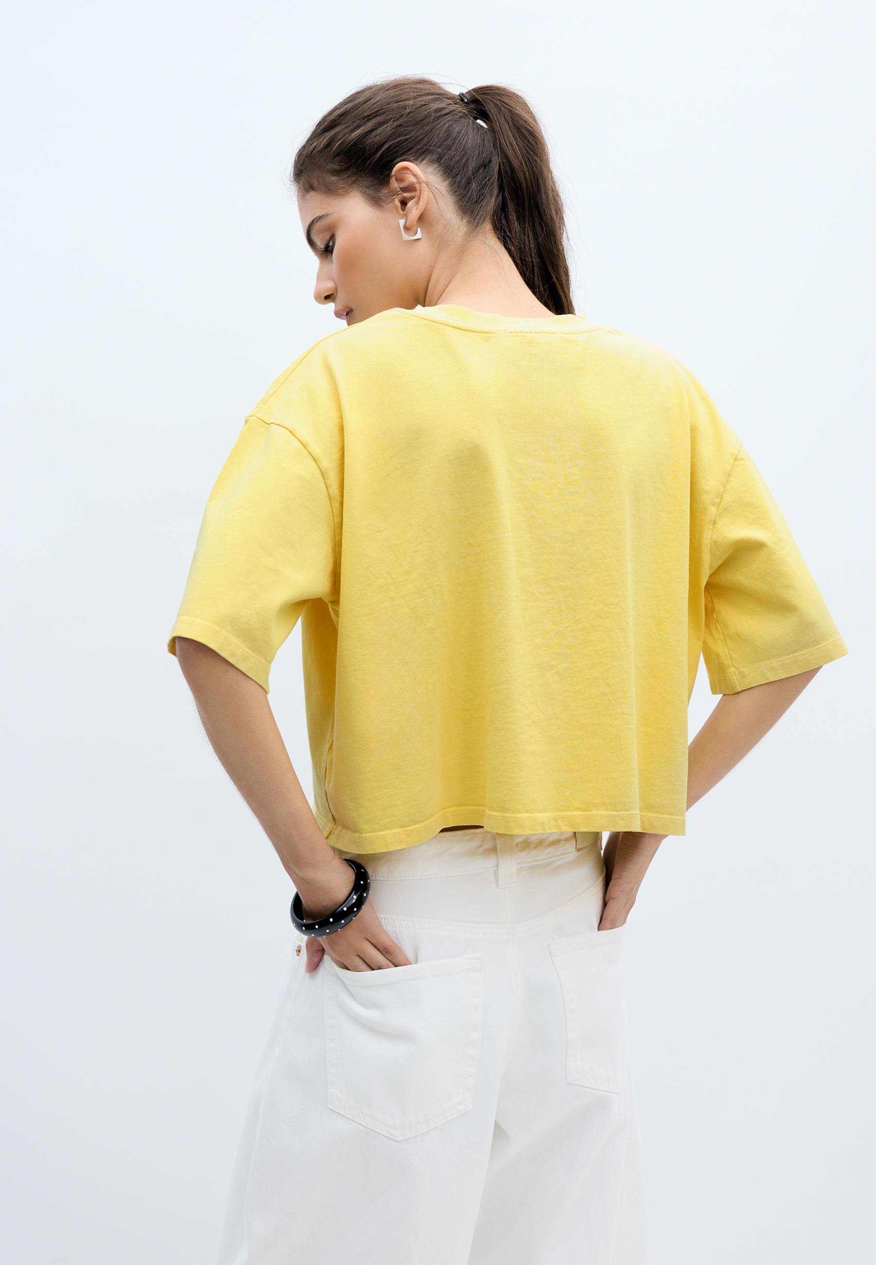 Snoopy Banana T-shirt — Pastel yellow